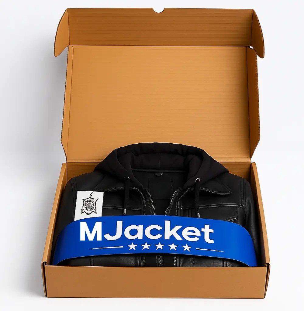 From our workshop to your door, your jacket arrives pristine in sustainable MJacket packaging