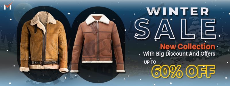 Winter Sheepskin Shearling Leather Jackets For Men's and Women's
