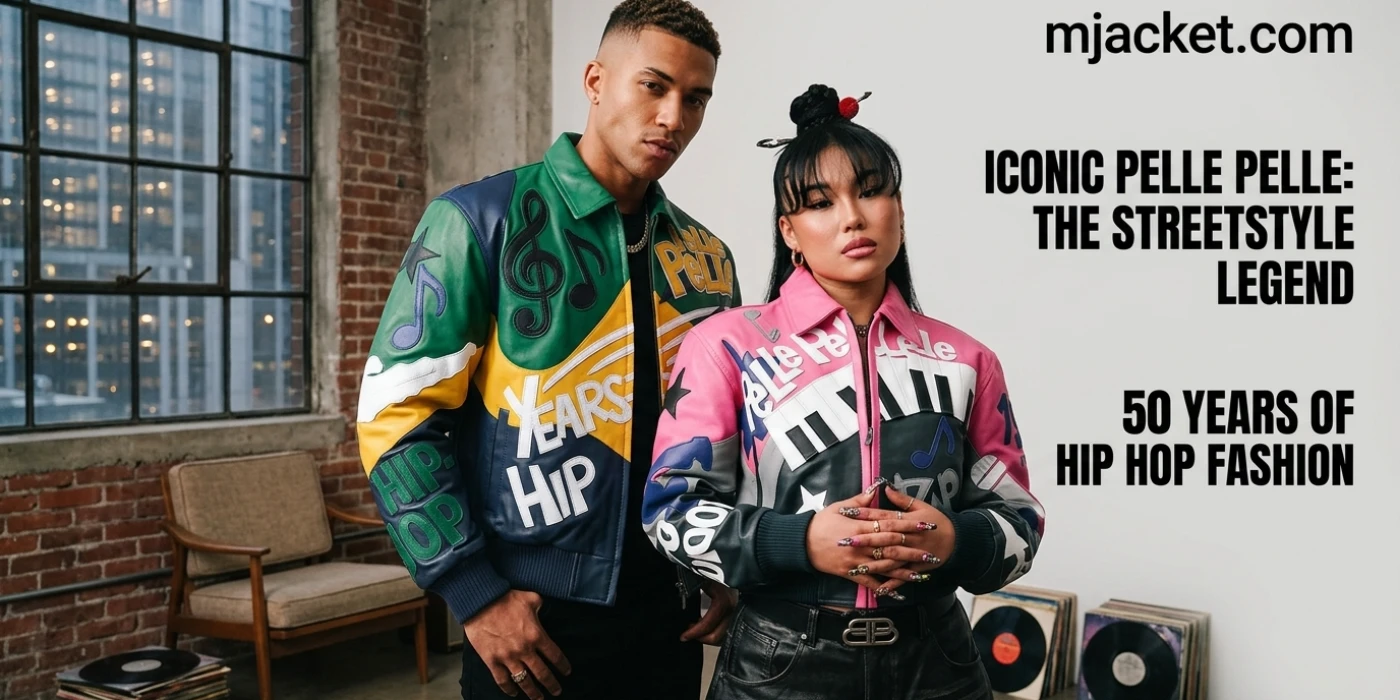 Pelle Pelle 50 Years of Hip Hop Leather Jacket: A Tribute to Hip-Hop Style