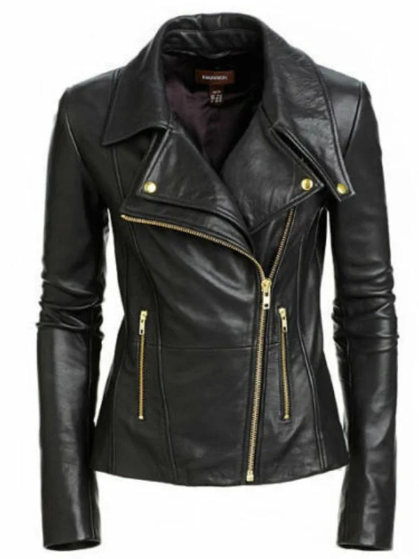 Stylish women Black Leather Jacket