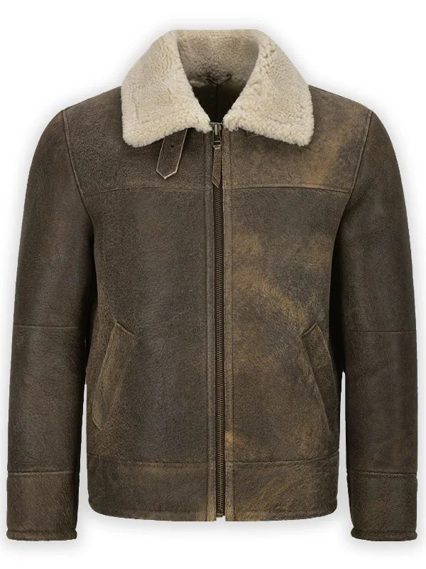 Sheepskin Brown Leather Jacket
