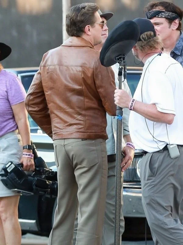 Brad Pitt Once Upon a Time in Hollywood Cliff Booth Brown Jacket