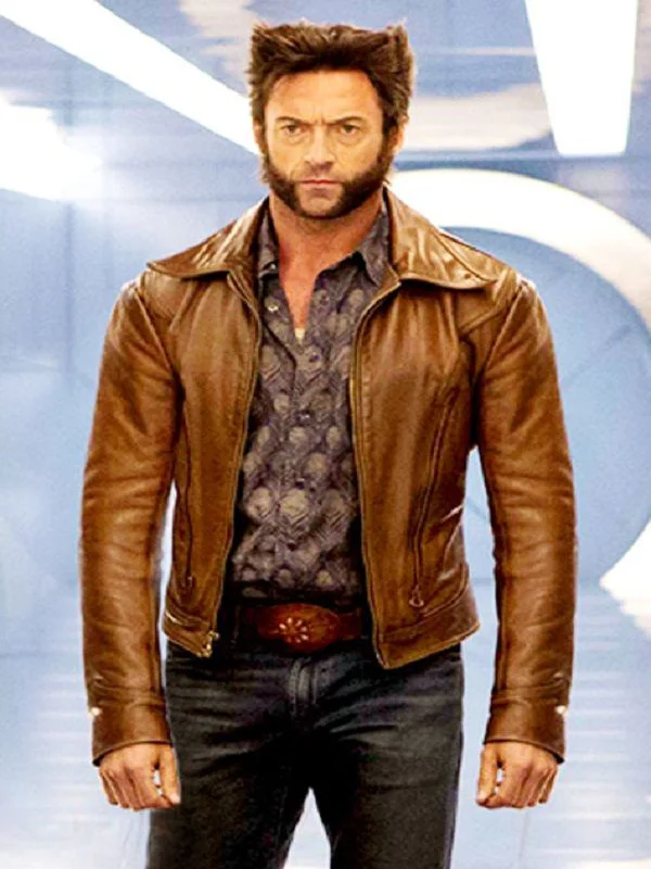 X Men Hugh Jackman Wolverine Brown Jacket