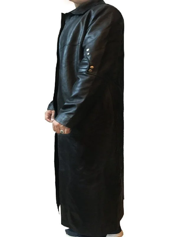 The Dark Tower Idris Elba Black Leather Coat