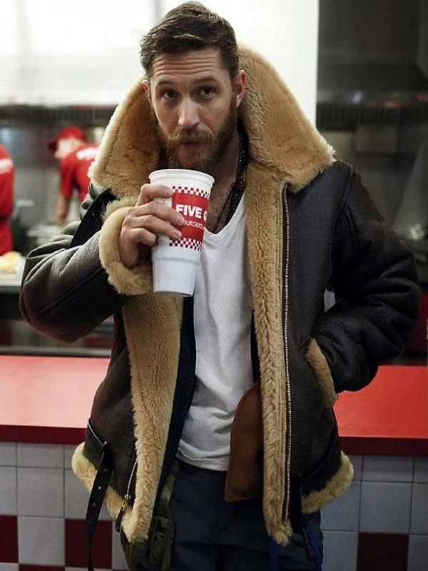 Dunkirk Tom Hardy Farrier Fur Jacket