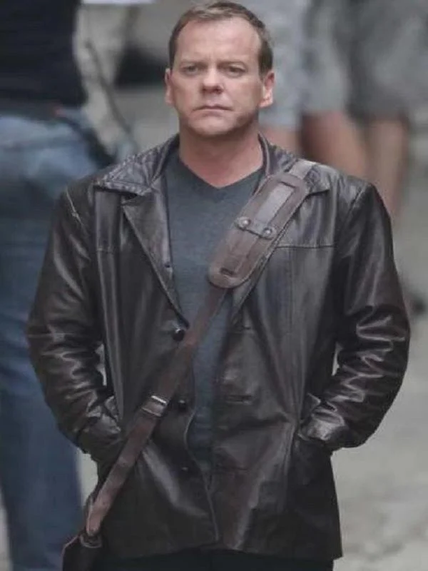 TV Series 24 Live Another Day Jack Bauer Leather Coat