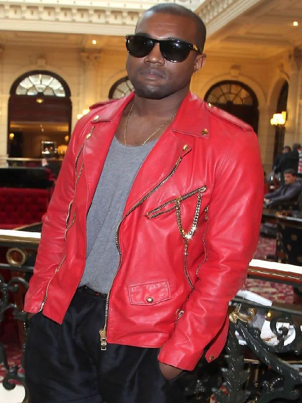 Stylish Kanye West Red Jacket