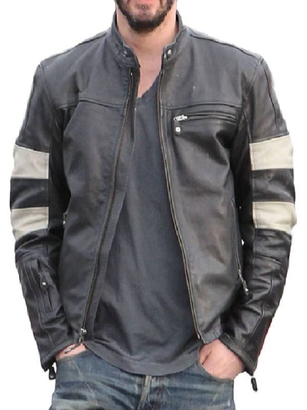 Keanu Reeves Biker Leather Jacket