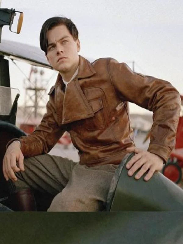 Leonardo DiCaprio The Aviator Brown Leather Jacket