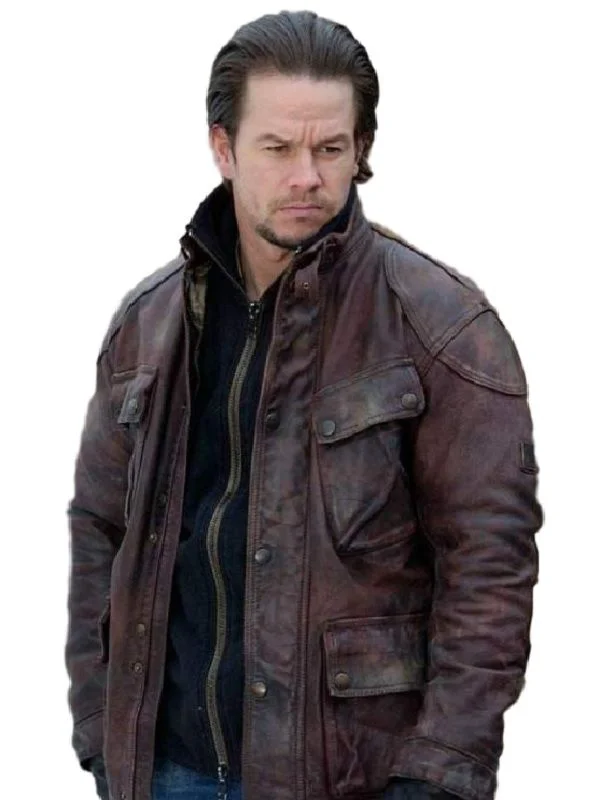 Four Brothers Mark Wahlberg Leather Jacket