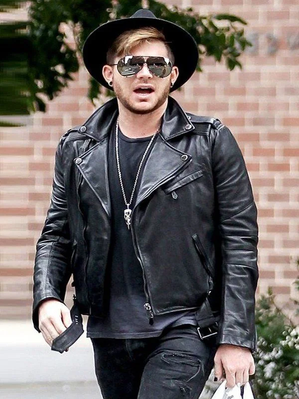Adam Lambert Biker Leather Jacket