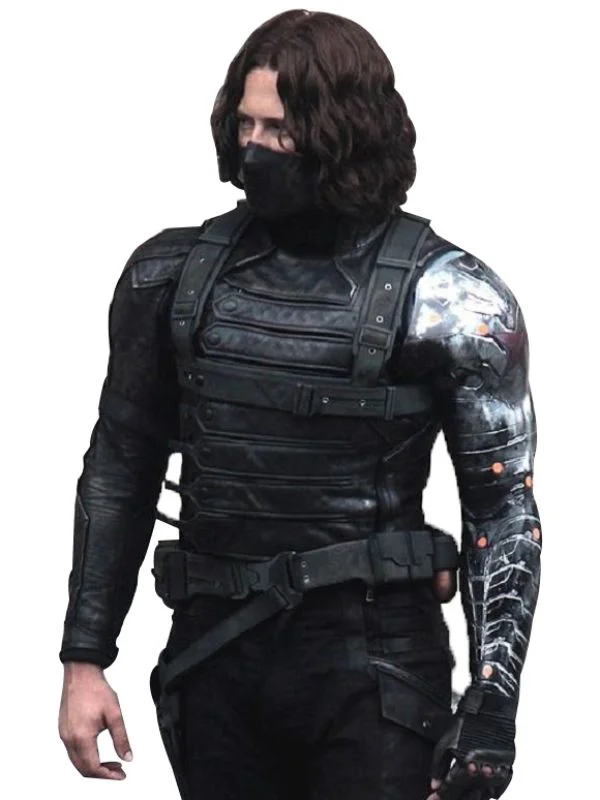 Bucky Barnes Winter Soldier Leather Jacket