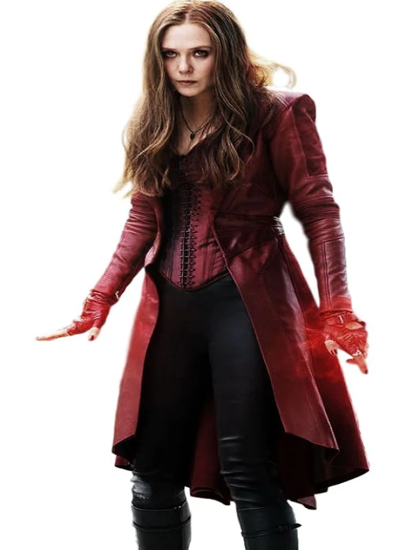 Scarlet Witch Captain America Cosplay Coat