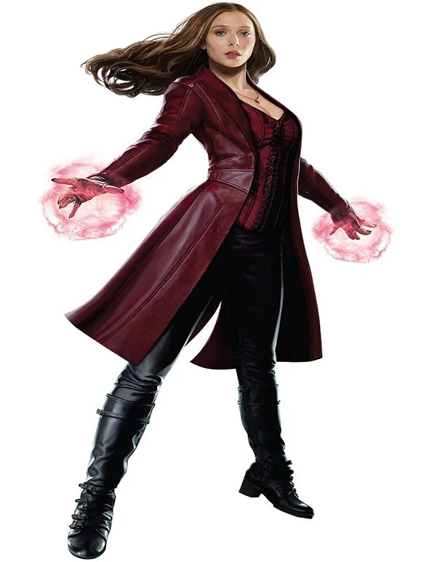 Scarlet Witch Captain America Cosplay Coat