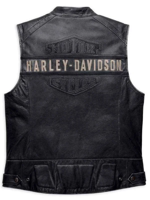 Men’s Harley Davidson Motorcycle Leather Vest