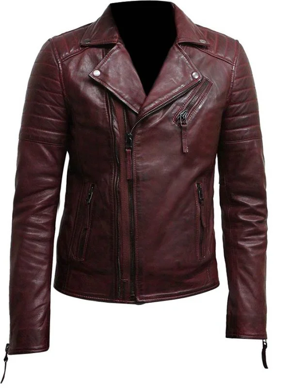 Biker Style Leather Jacket