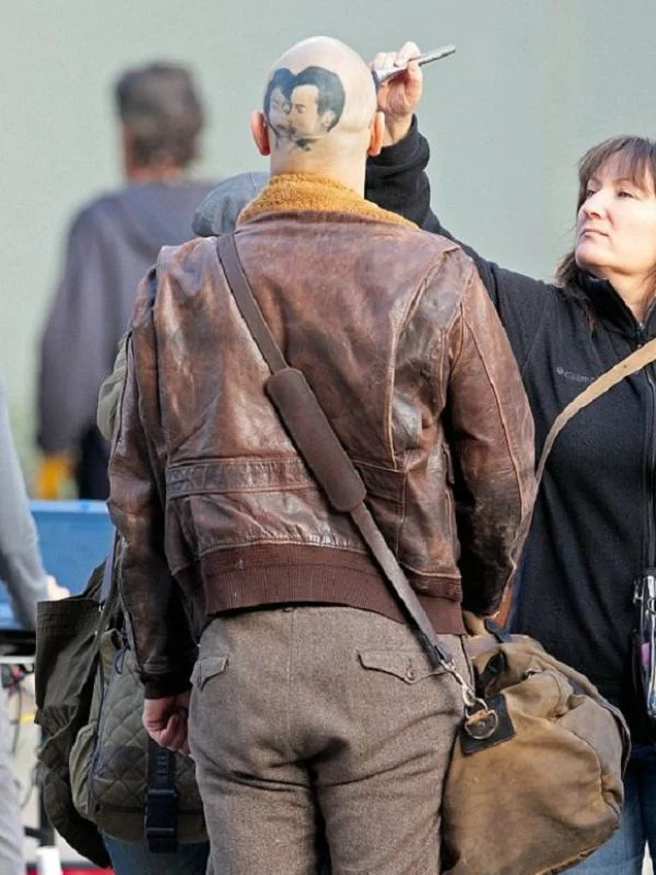 Zeroville Brown Bomber Leather Jacket
