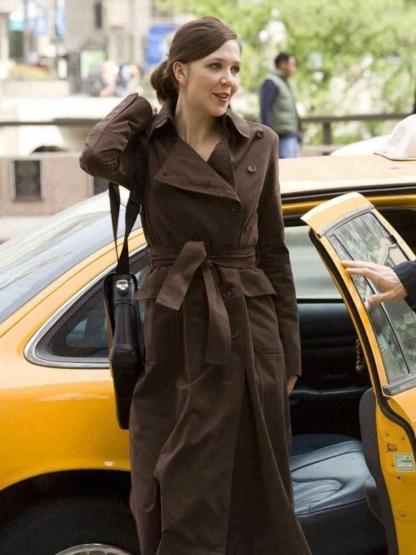 The Dark Knight Maggie Gyllenhaal Trench Coat
