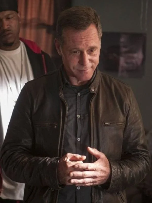Jason Beghe Chicago PD treandy Leather Jacket