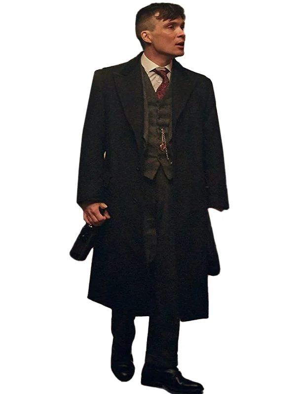 TV Show Peaky Blinders Arthur Shelby Black Coat