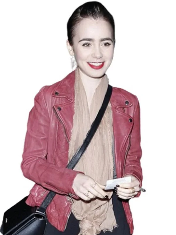 Late-Night Spider-Man 2 Lily Collins Jacket
