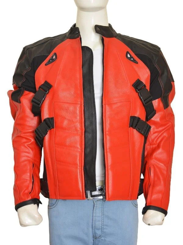 Deadpool Red Biker Jacket