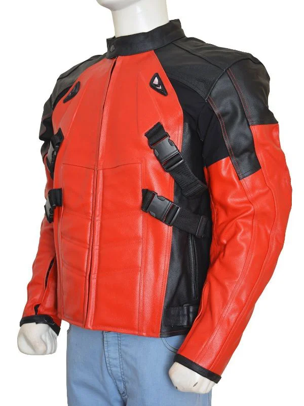 Deadpool Red Biker Jacket