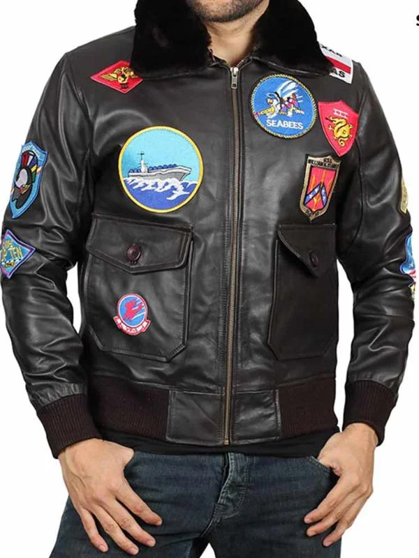 Top Gun Tom Cruise Leather Jacket-mjacket.com