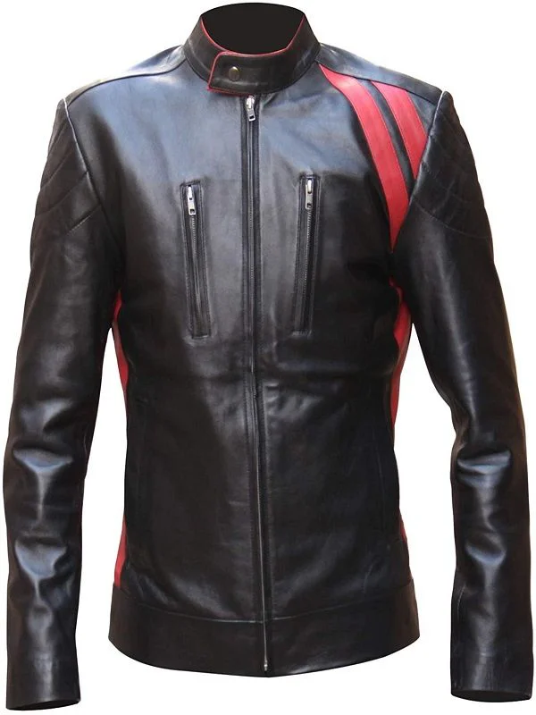 Cafe Racer Biker Leather Jacket Men