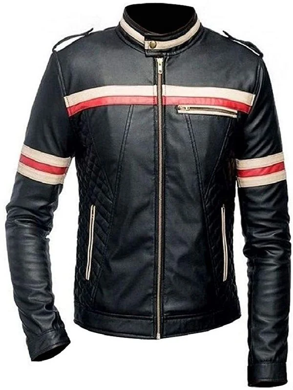 Motorcycle Genuine Leather Jacket 