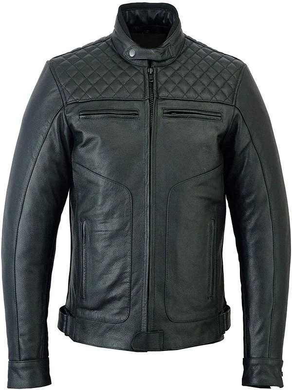 Biker Style Real Sheepskin Leather Jacket