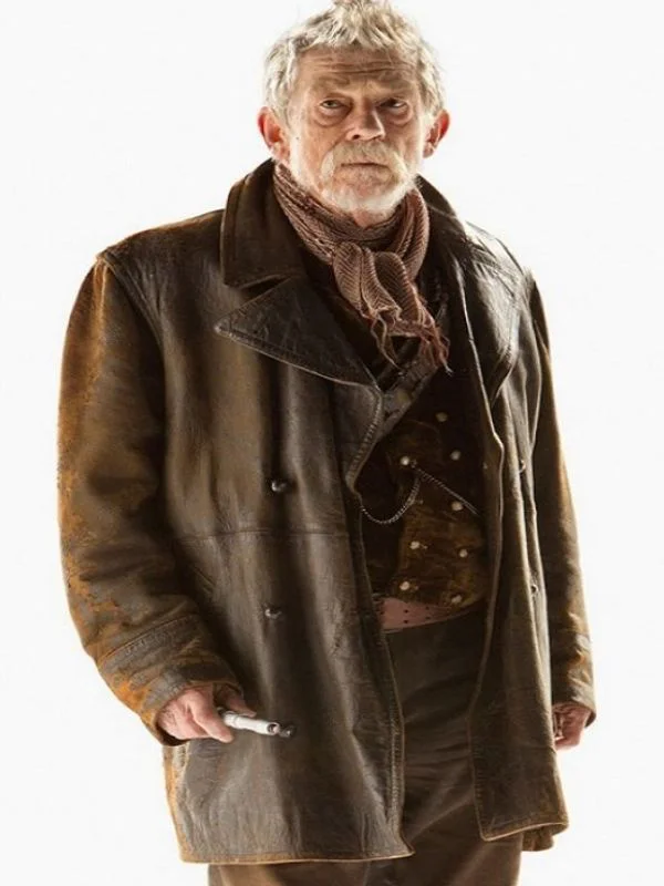 John Hurt Doctor Who The Doctor Leather Coat