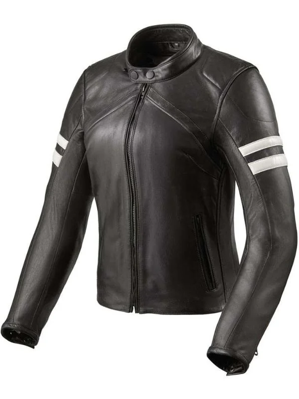 motorcycle Black Women Leather Jacket