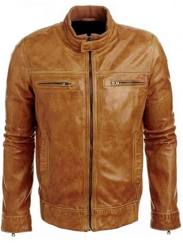 Arrow Brown Leather Jacket