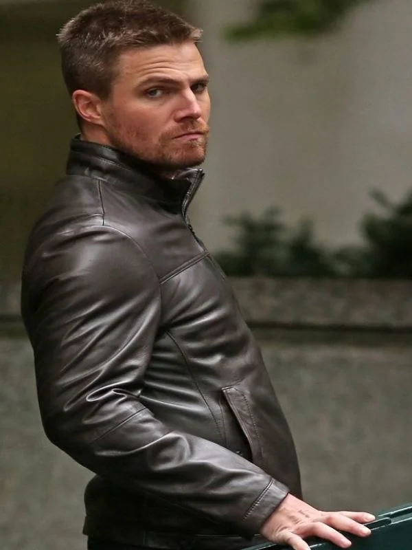 Stephen Amell Leather Jacket