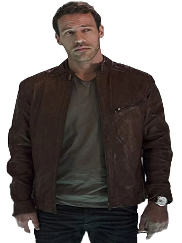 The Flash Falk Hentschel Brown Leather Jacket