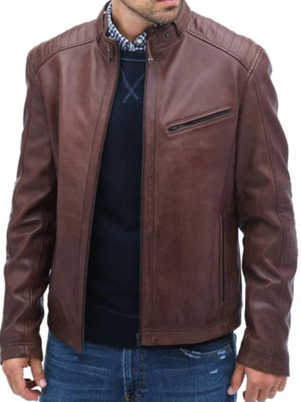 The Flash Falk Hentschel Brown Leather Jacket