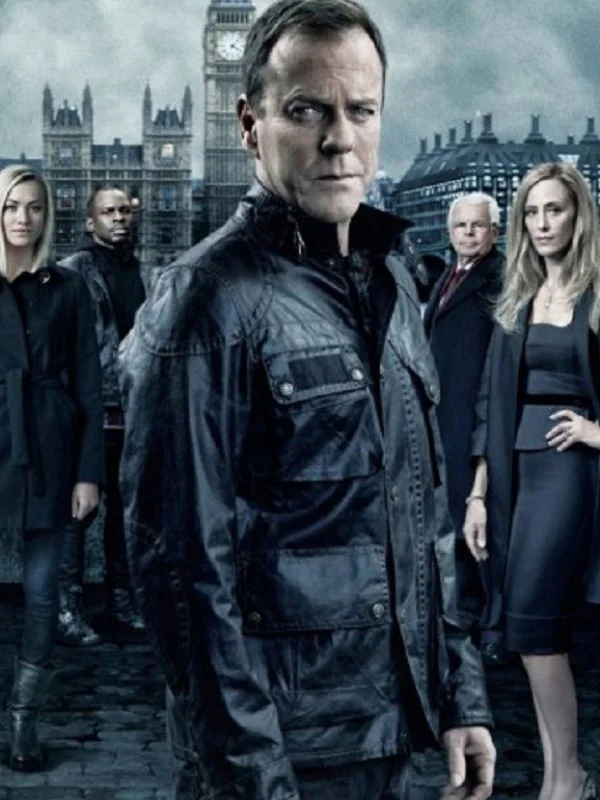 Jack Bauer tv show The 24th Day Black Leather Jacket