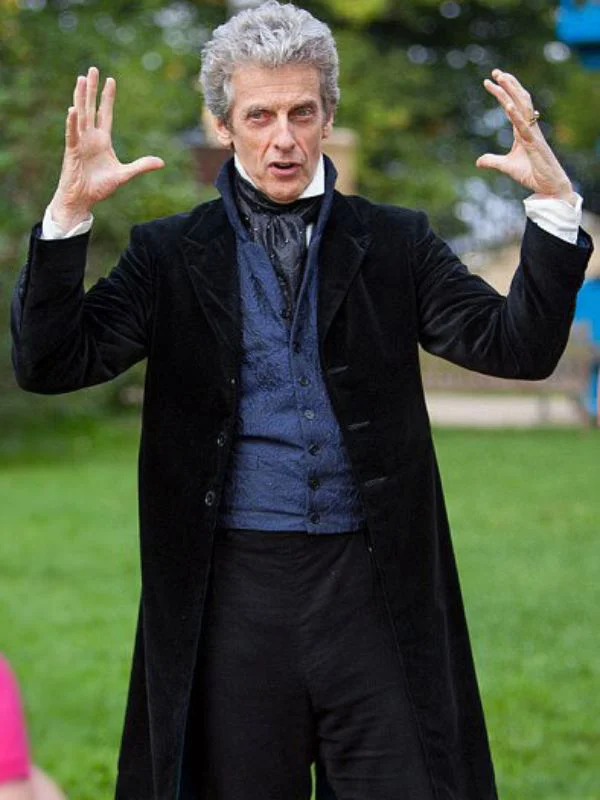 Peter Capaldi 12th Doctor Black Coat