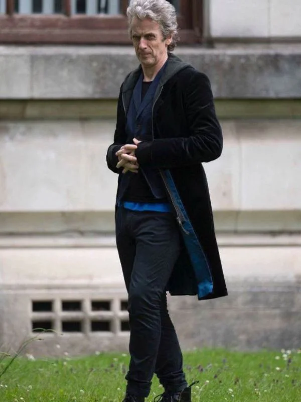 Peter Capaldi 12th Doctor Black Coat