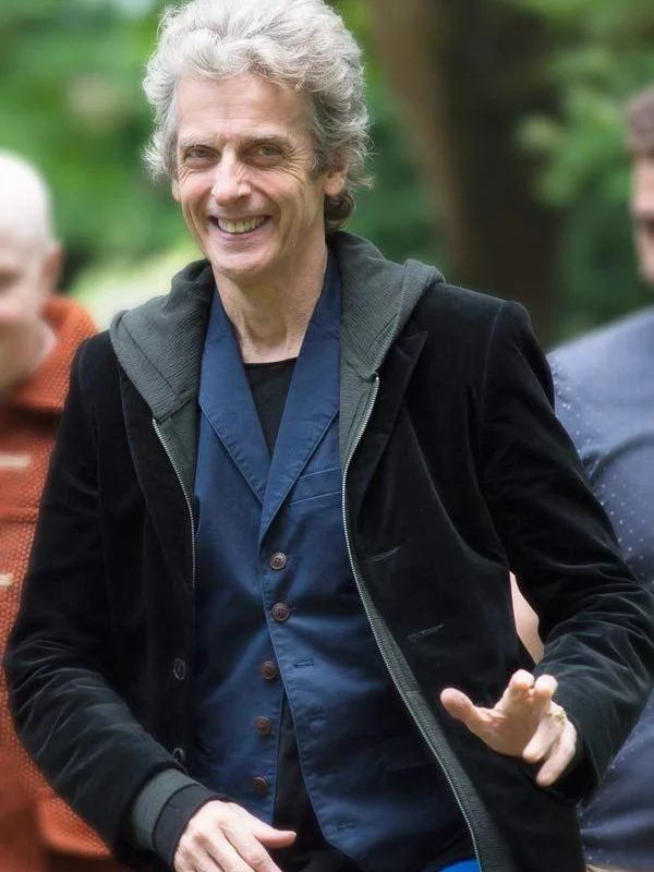 Peter Capaldi 12th Doctor Black Coat