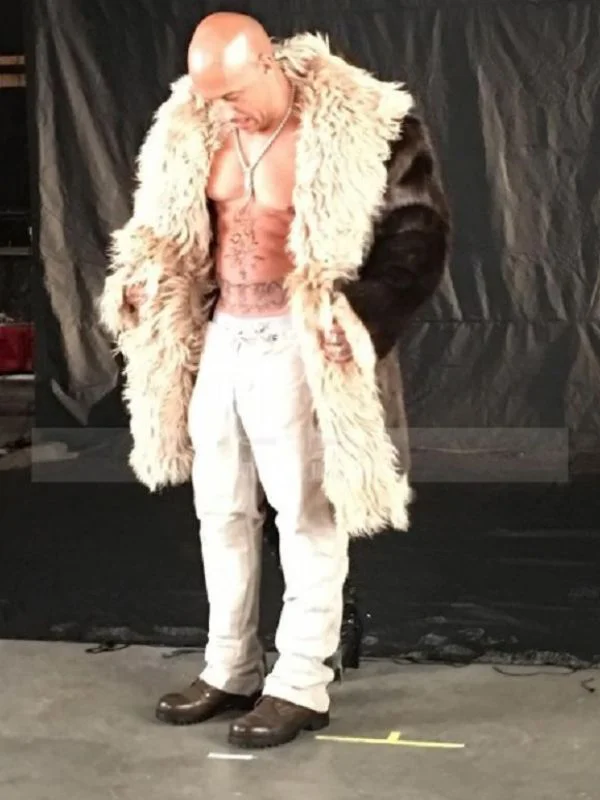XXX Return Of Xander Cage Vin Diesel Long Brown Fur Coat