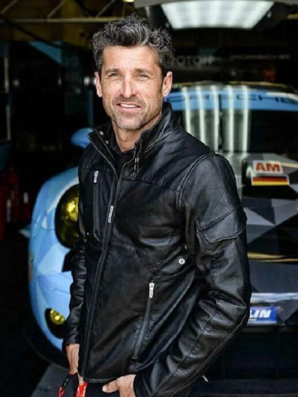 Patrick Dempsey Moto Racing Leather Jacket