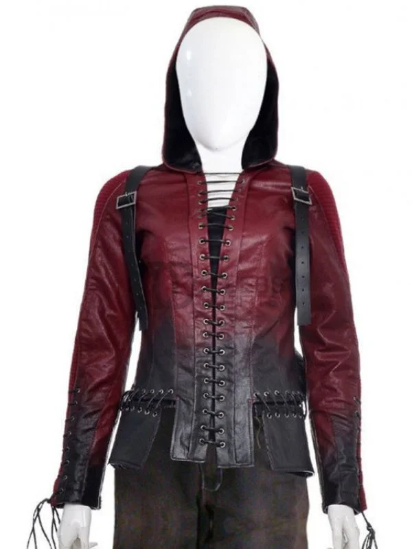 Arrow Season 4 Thea Queen Leather Jacket