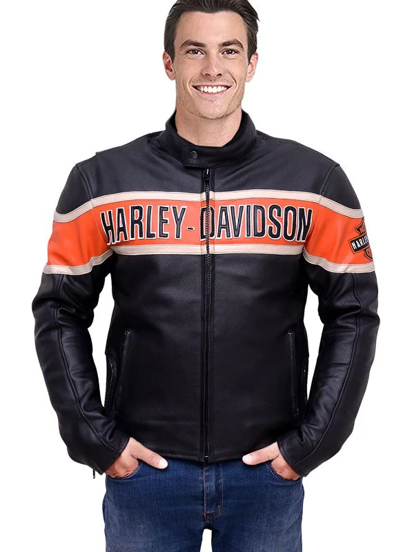 Harley Davidson Victory Lane Leather Jacket