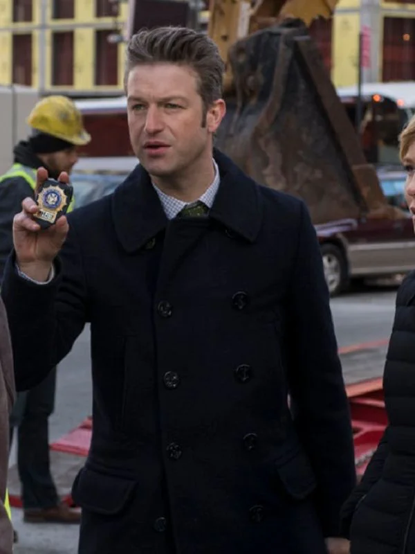 Law & Order Special Victims Unit, Peter Scanavino Black wool Coat