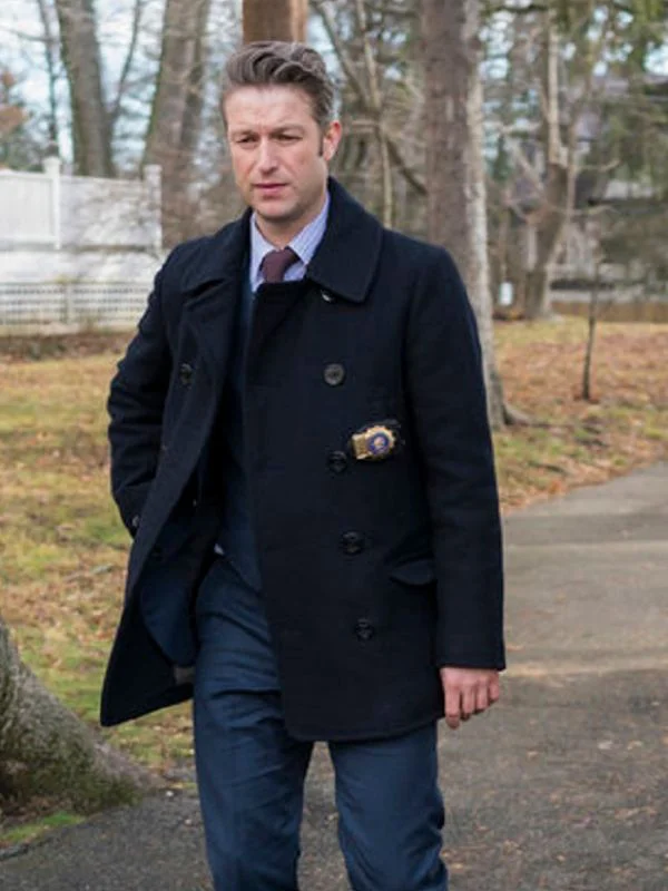  Law & Order Special Victims Unit, Next Chapter Peter Scanavino Black Wool Coat