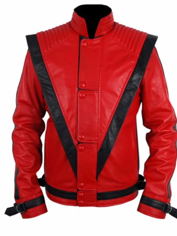 Michael jackson red Leather Jacket
