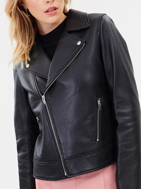  Enna Pelly Black Leather Jacket