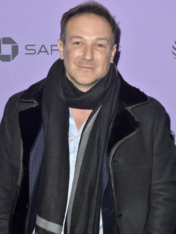 Bryan Fogel at an event for The Dissident shearling Leather jacket